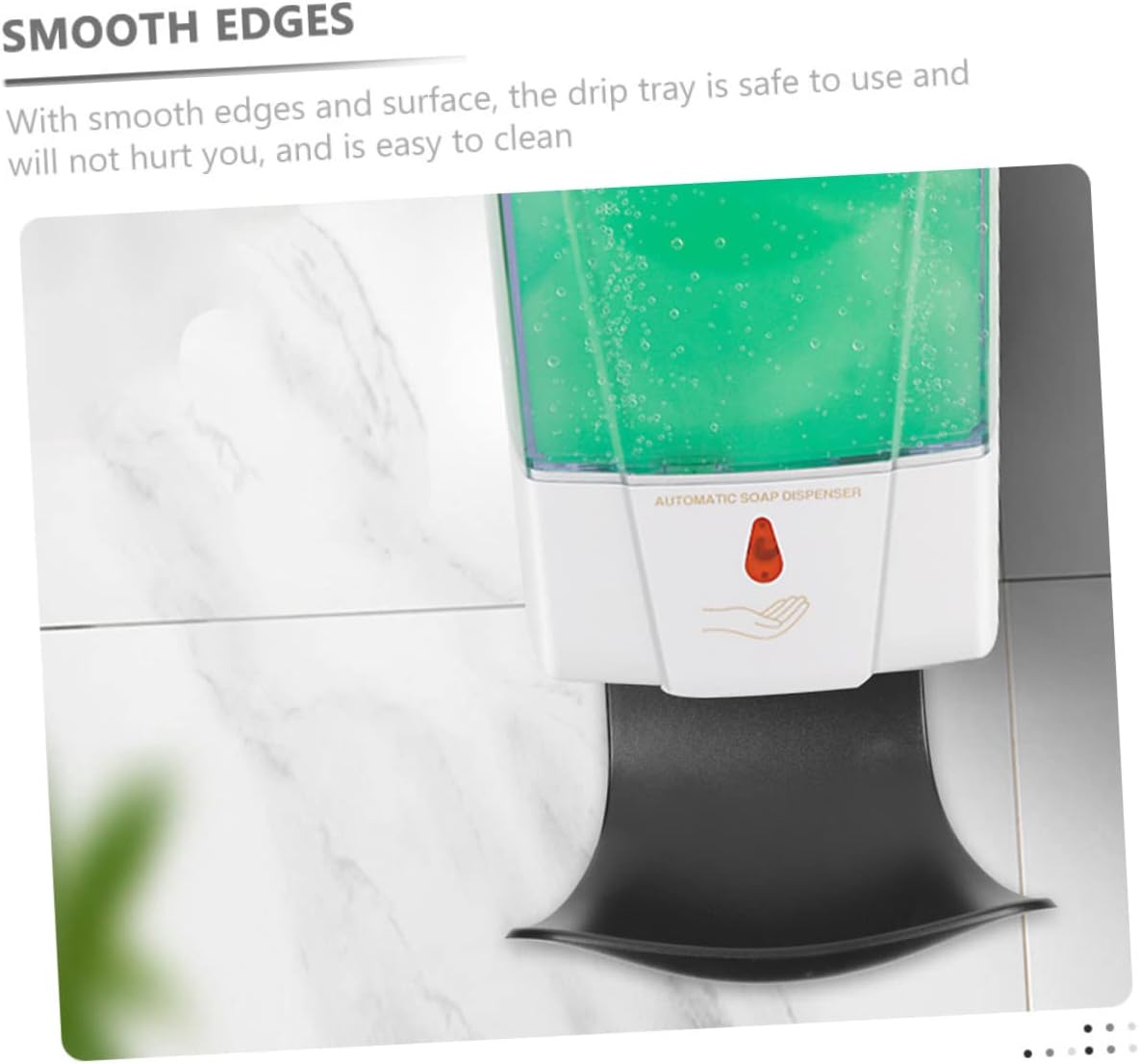 2pcs Automatic Soap Dispenser Drip Catcher Wall Mount Tray