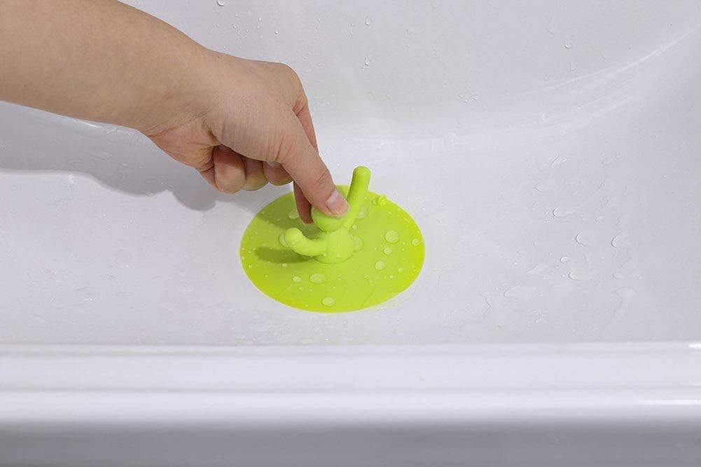 NJMK Silicone Drain Stopper Plug Cover White