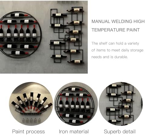 CUXAHO Wall-Mounted Wine Rack Bronze