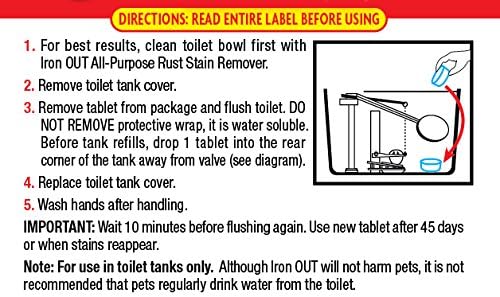 IRON OUT Automatic Toilet Bowl Cleaner 6 Tablets 1