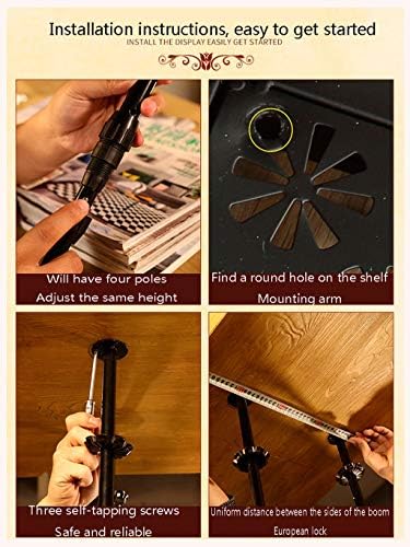 ZJDYDY Adjustable Ceiling Wine Rack with Retro Design