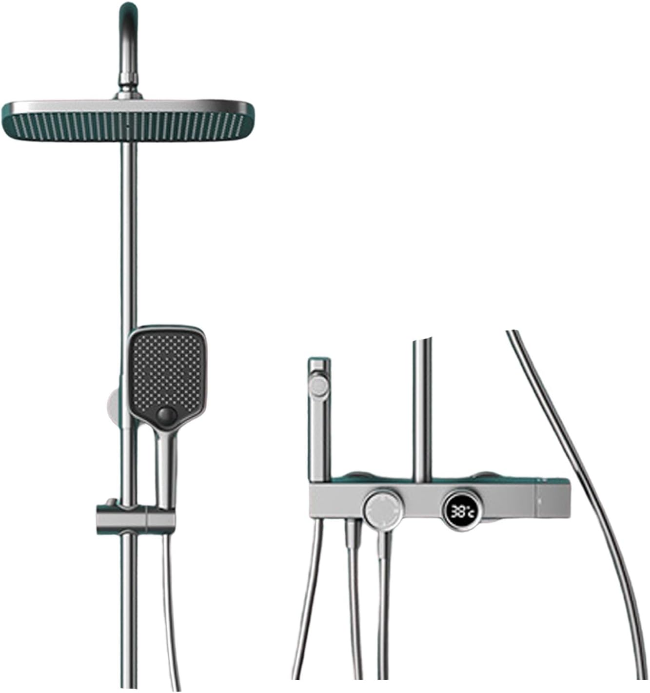 Digital Display Shower Faucet Set with 4 Functions 1