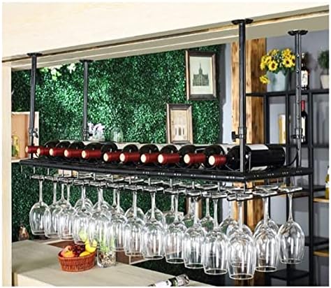 ALDEPO Adjustable Height Wine Rack - Black 60x35cm