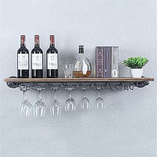 CGF- Wall Mounted Wine Rack with 8 Glass Holders