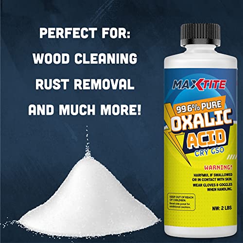 MAXTITE Oxalic Acid 40 Lbs 996 Pure - Heavy-Duty Pail