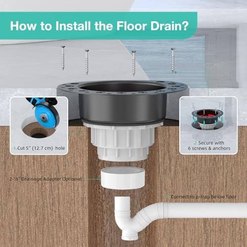 PVC Island Tub Drain Rough-in Kit for Freestanding Bathtub