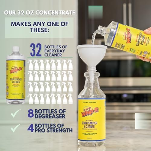 Whip-It All Natural Enzyme Cleaner Stain Kit - 32oz