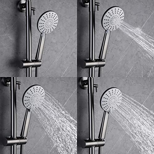 Adjustable Brass Shower Set with 3 Function Sprayer
