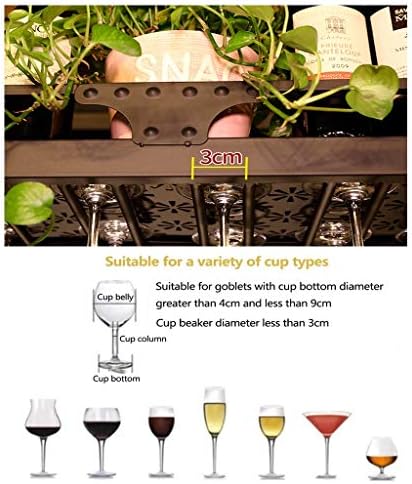 ZJDYDY Adjustable Ceiling Wine Rack with Retro Design