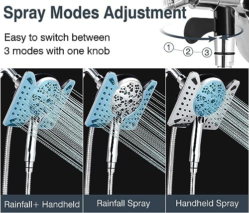 INAVAMZ 25 GPM 2-in-1 Shower Head with Handheld