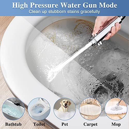 DOILIESE Handheld Showerhead with 3 Modes and 60in Hose