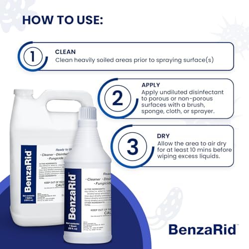 BenaRid Black Mold Virus Killer - 1 Gal 32 oz Pack