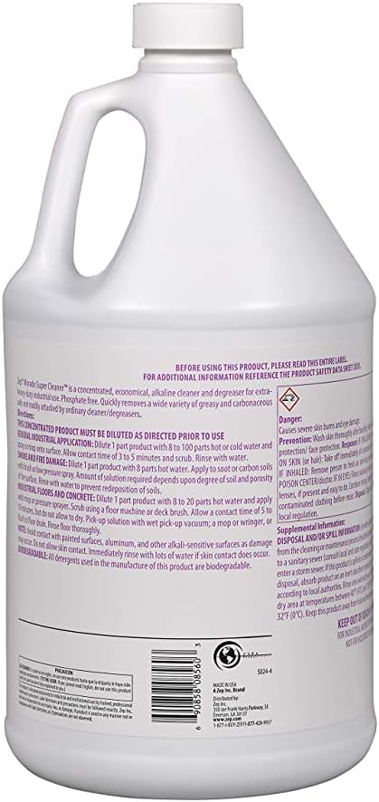 Zep Morado Purple Super Cleaner 1 Gallon Pack of 4 1