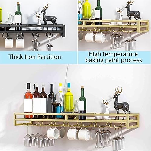 LIGUOYI Wall Mounted Wine Rack 60CM Space Saving Holder