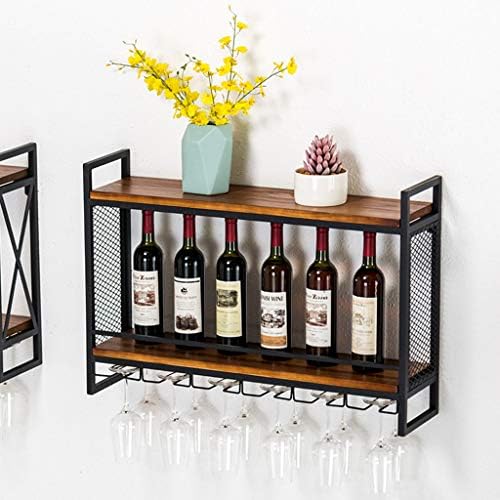 ZJDYDY Wall-Mounted Wine Rack Holder with Cork Storage