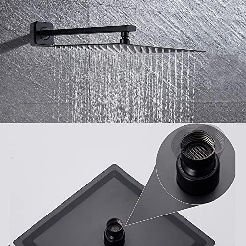 Brass Thermostatic Shower Faucet Set with Rain and Handheld Showers