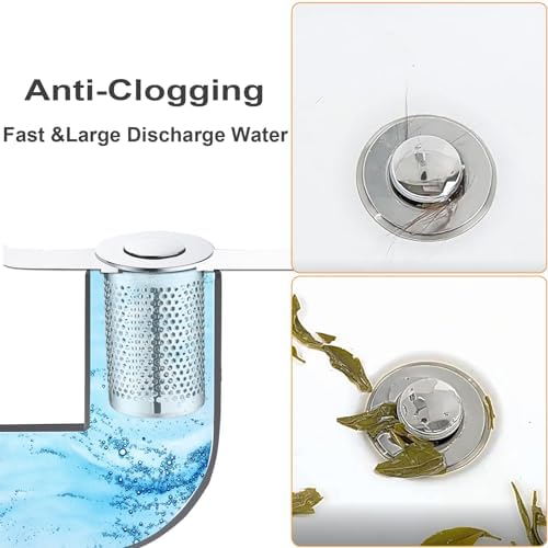 RUXIEWEY Stainless Steel Drain Strainer 2PCS