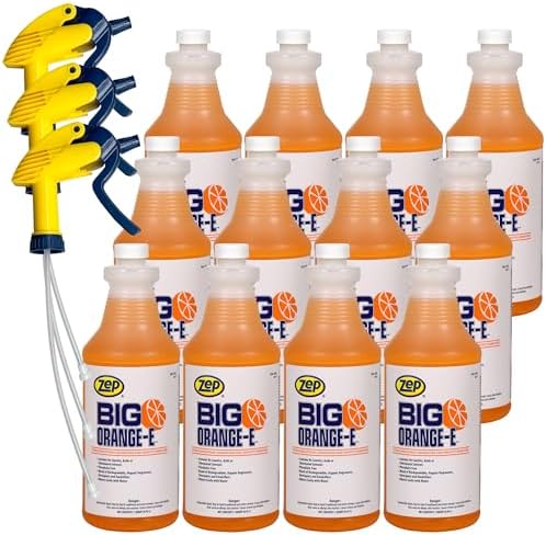 Zep Big Orange-E Citrus Industrial Degreaser 1 Quart Case of 12