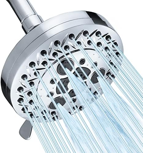 Aiscsc 8 Spray Modes Shower Head with 62 Nozzles