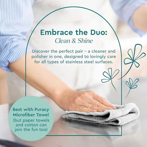 Puracy Stainless Steel Cleaner with Lavender Scent 1