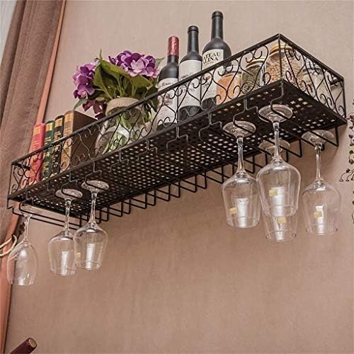 Pimex Industrial Retro Black Wall Wine Rack