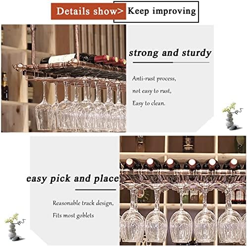 Wall-Mounted Wine Rack with Hanging Design for Home Bar