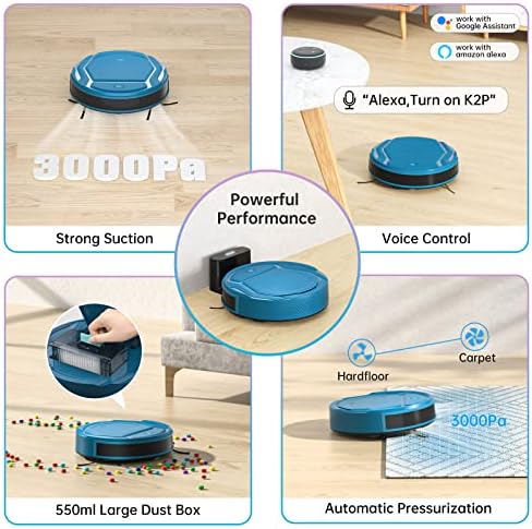 OKP Robot Vacuum Cleaner K2-Pro with WiFi and Alexa