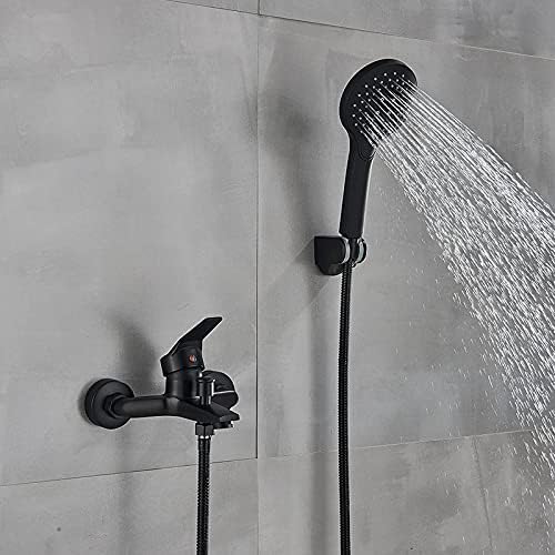 LASEVE Single Handle Tub Faucet with ABS Shower Head 1