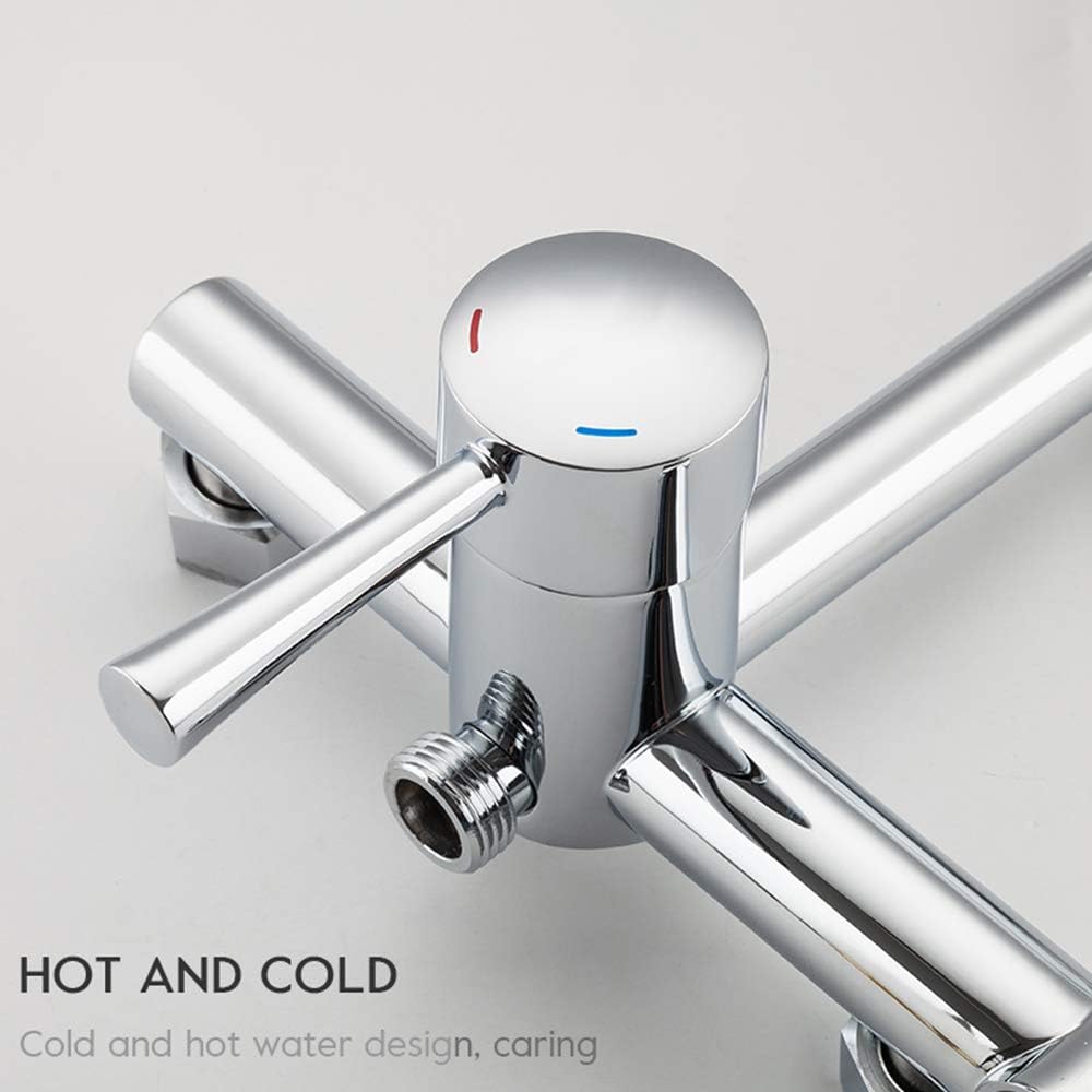 Matte Black Thermostatic Shower Combo Set with 3 Functions