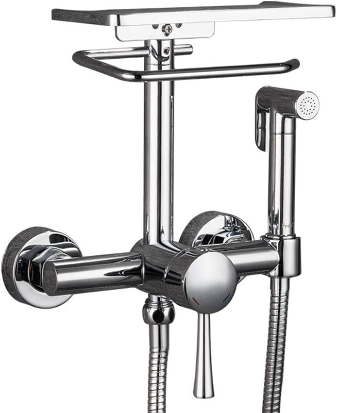 Matte Black Thermostatic Shower Combo Set with 3 Functions
