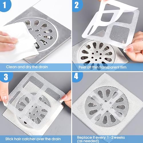Airshooter 50Pcs Gray Drain Hair Catcher Covers