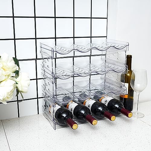 IEEK 4-Tier Stackable Water Bottle Holder for Kitchen