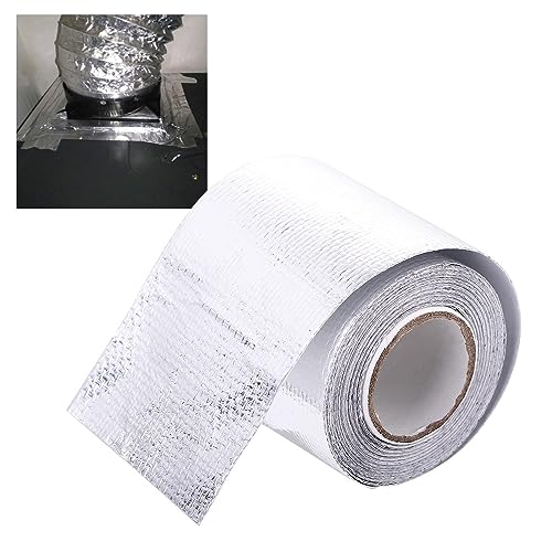Leadigol High Heat Resistant Self-Adhesive Tape 5CM Silver Duct Heat Shield Tape