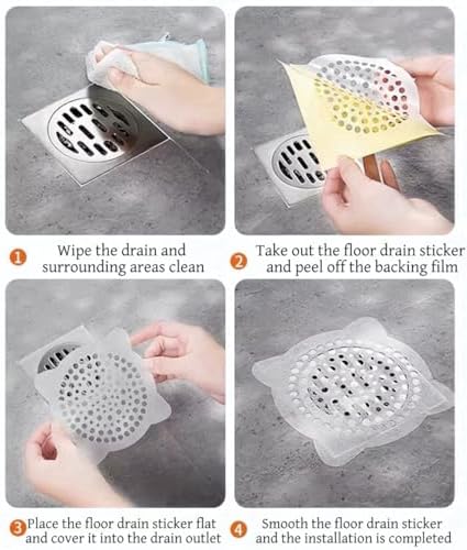30 Pack 6 Inch Disposable Drain Hair Catcher