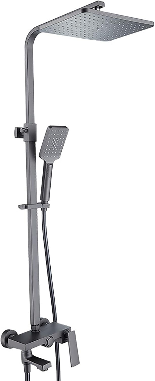 uhyOHF Gray 3-Mode Rain Shower System