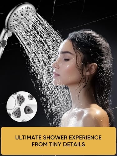 Cobbe 9 Functions Handheld Shower Head with Chrome Finish
