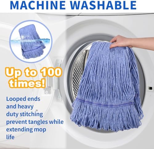 HiBaBy Heavy Duty Mop Head Replacement Pack of 4
