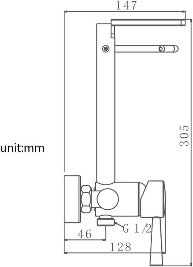 Matte Black Thermostatic Shower Combo Set with 3 Functions