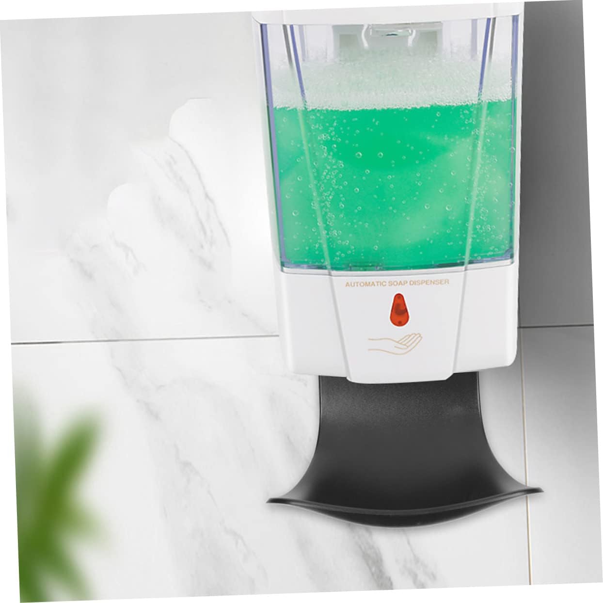 2pcs Automatic Soap Dispenser Drip Catcher Wall Mount Tray