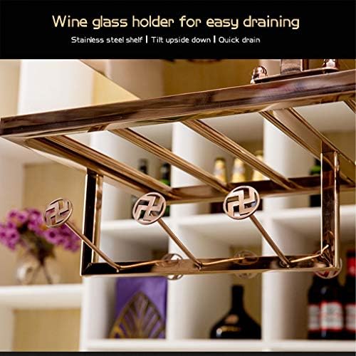 Wall-Mounted Stainless Steel Wine Rack 2 Layer Adjustable