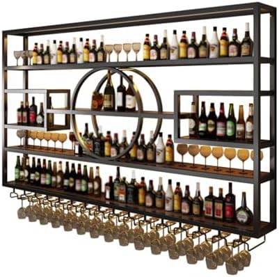 63 In Wall Mounted Wine Rack with Storage
