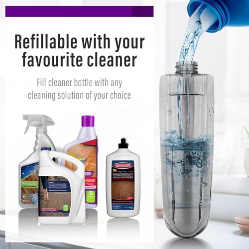 Panda Grip Spray Mop with Refillable Bottle and Microfiber Pads