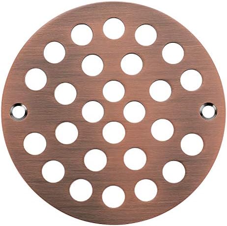 4-Inch Screw-in Shower Strainer Drain Cover Replacement Antique Copper 1