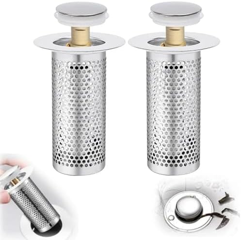 Kingdong Stainless Steel Basin Drain Filter 2PCS
