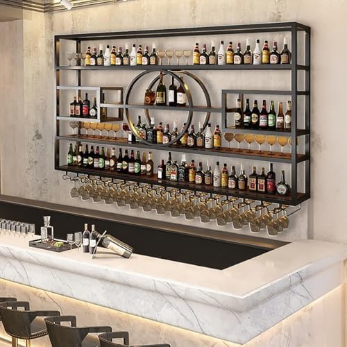 63 In Wall Mounted Wine Rack with Storage