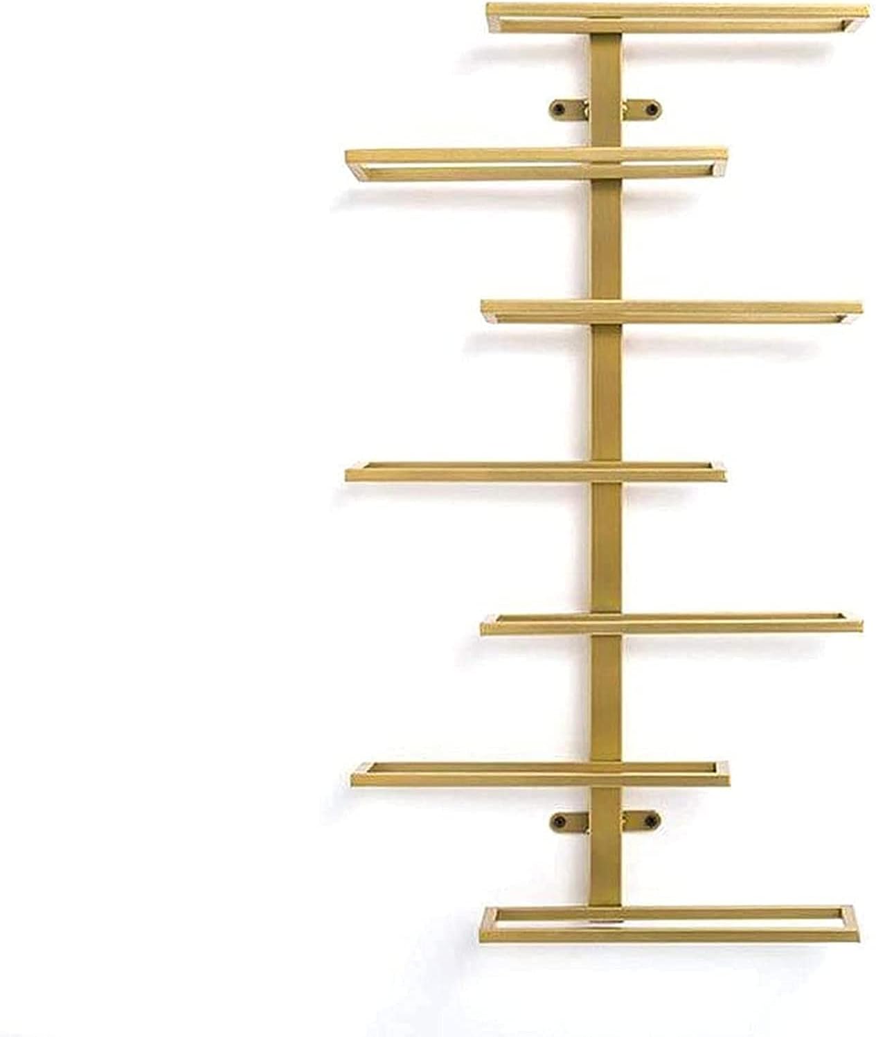 Simple Modern Wall-Mounted Wine Rack in Gold