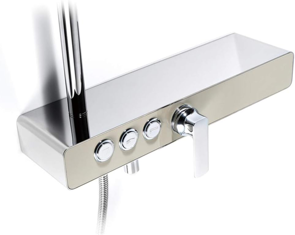 White Gold Triple Function Wall Mount Shower System 1