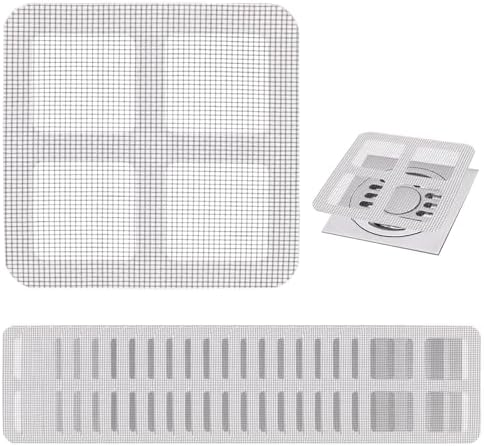 Quxddy 100pcs 4 Inch Square Drain Cover for Hair and Debris