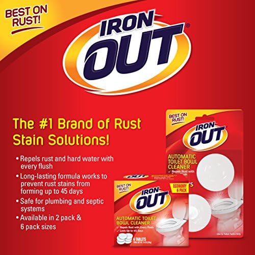 IRON OUT Automatic Toilet Bowl Cleaner 6 Tablets 1