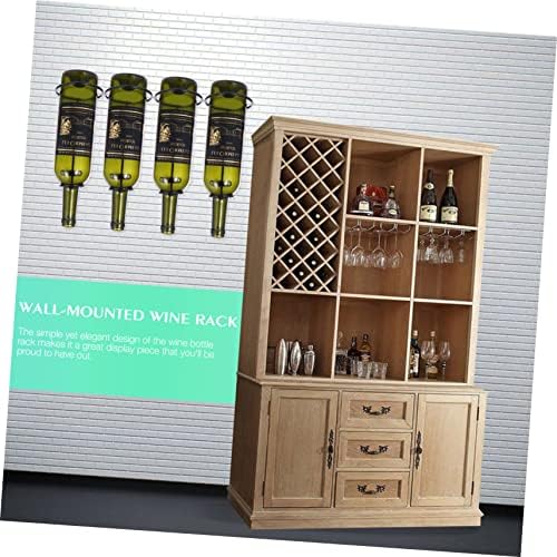 Ciieeo Wall-Mounted Wine Rack 6pcs Stylish Display Holder